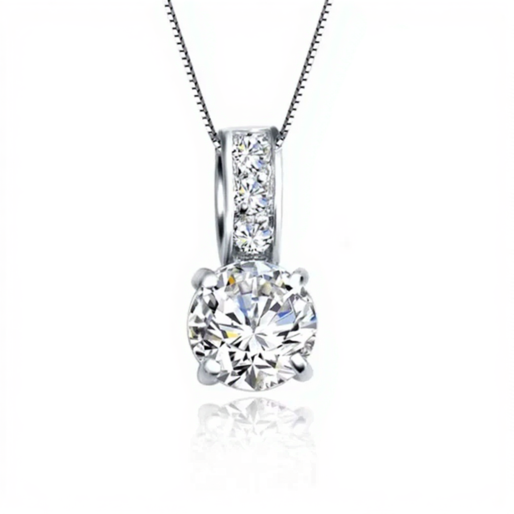 Luxury 925 Silver CZ Bridal Set