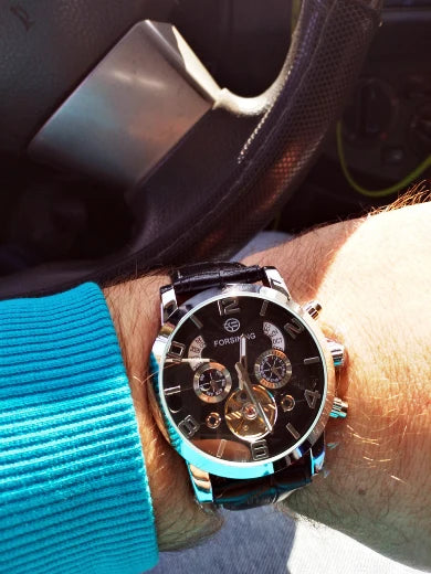 Black & Gold Men’s Automatic Watch