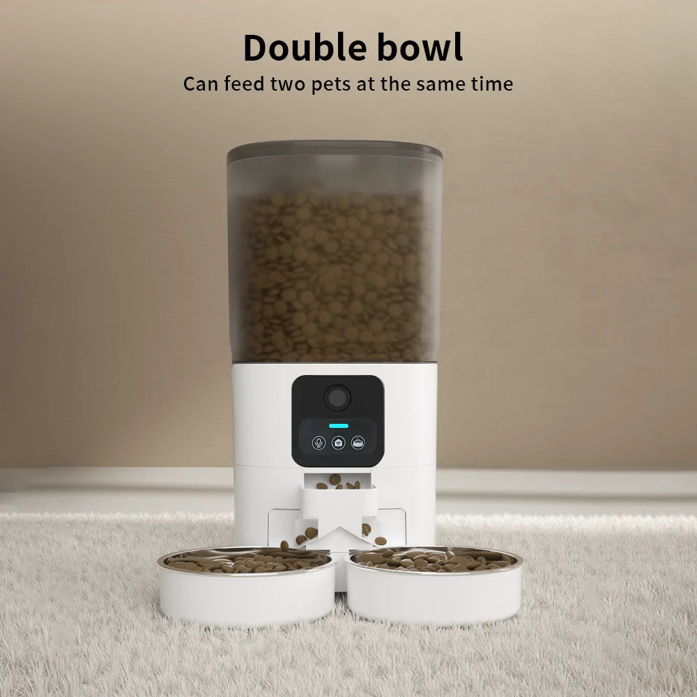 7L Dual Automatic Pet Feeder with Camera and WiFi