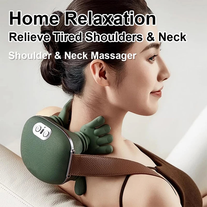 “2025 Bionic N7 Neck & Shoulder Massager – 3 Modes, Full Body Kneading Pillow