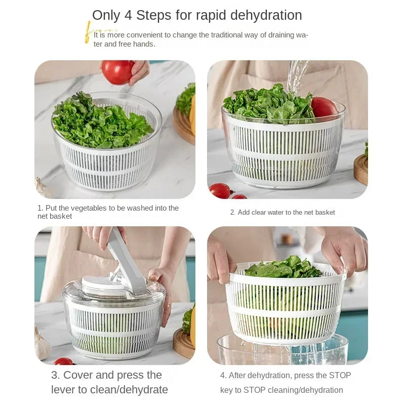 3L Multifunctional Salad Spinner & Vegetable Washer