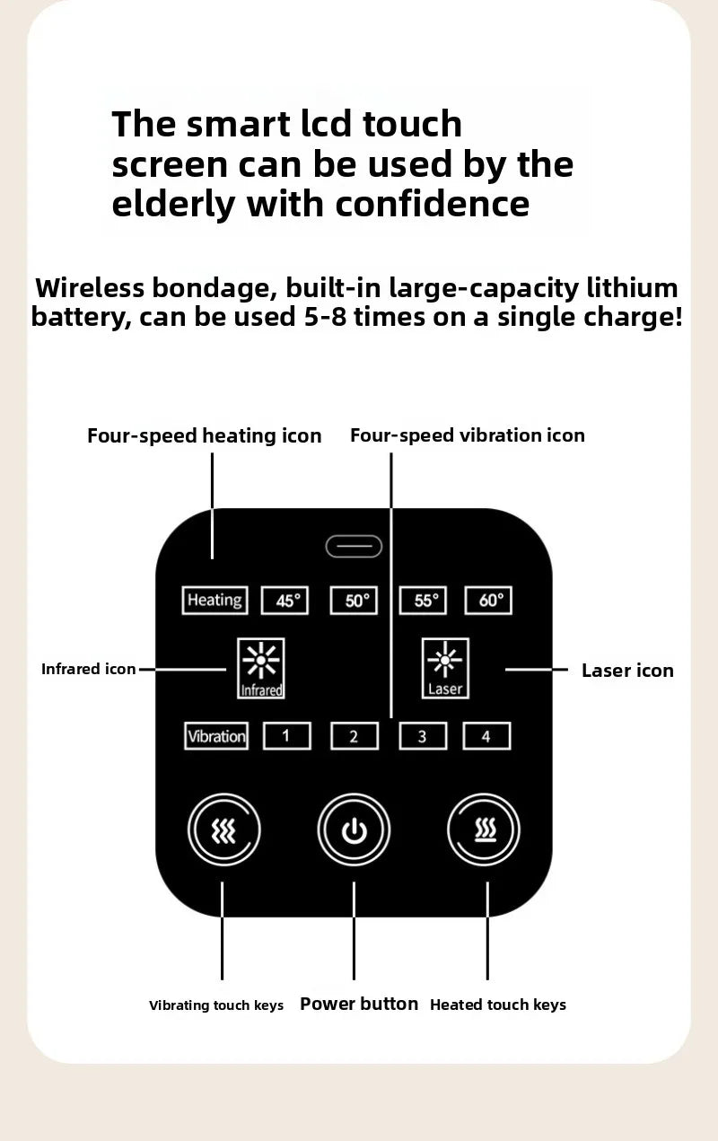 Portable Knee, Elbow & Shoulder Massager – Joint & Muscle Relaxation
