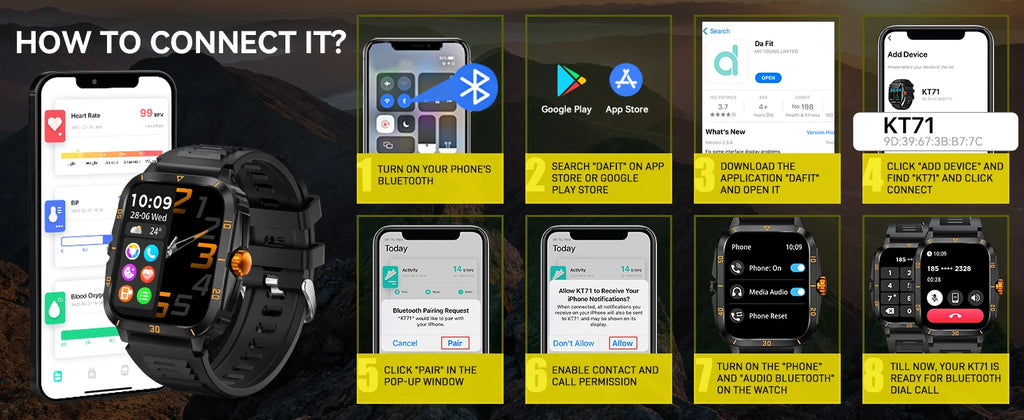 EIGIIS KT71 Men’s Smart Watch