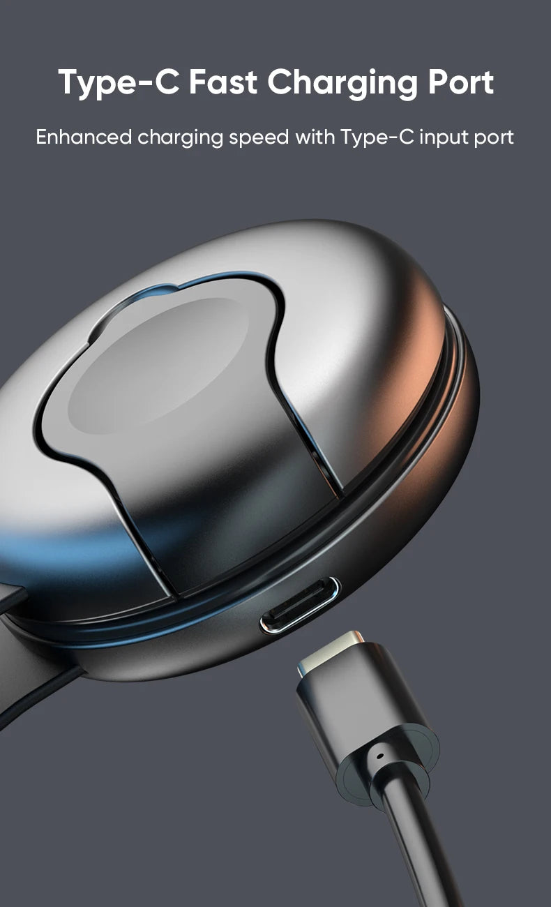 AUFU 3-in-1 Wireless Charger – Magnetic & Portable for iPhone & Apple Watch