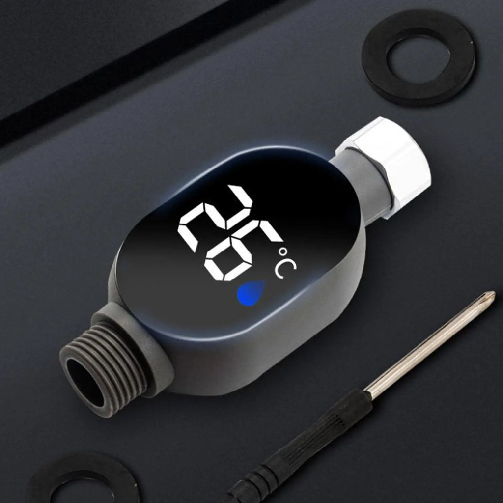 LED Digital Shower Temperature Gauge – Waterproof & Safe