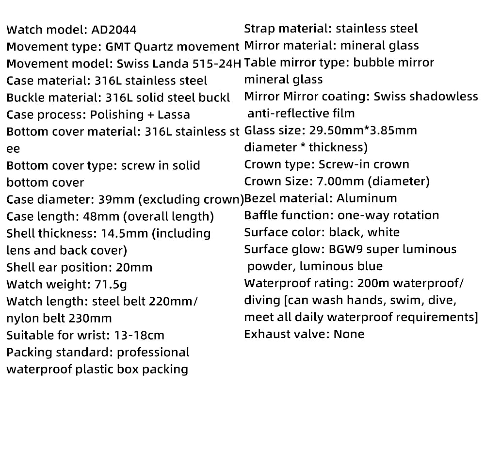 ADDIESDIVE GMT Diver Watch