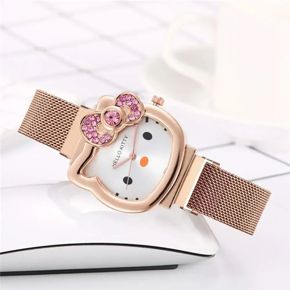 Hello Kitty Bow Quartz Watch – Girls