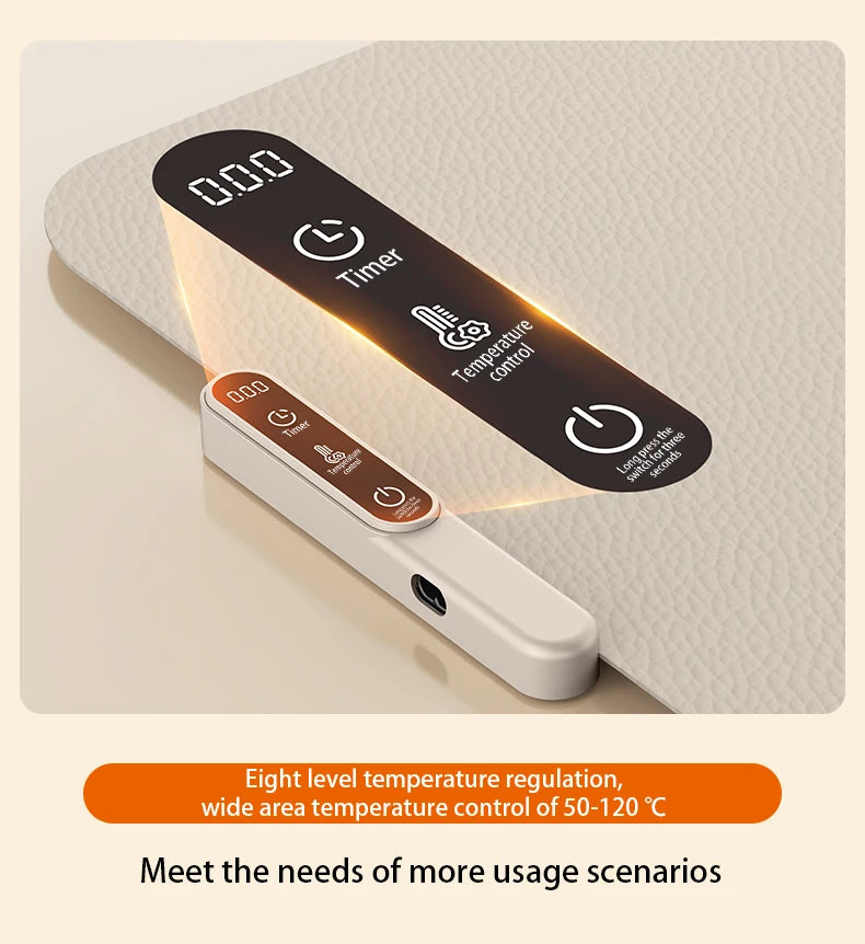 HOMEFISH Silicone Warming Board – Foldable, Waterproof & Oil-Resistant