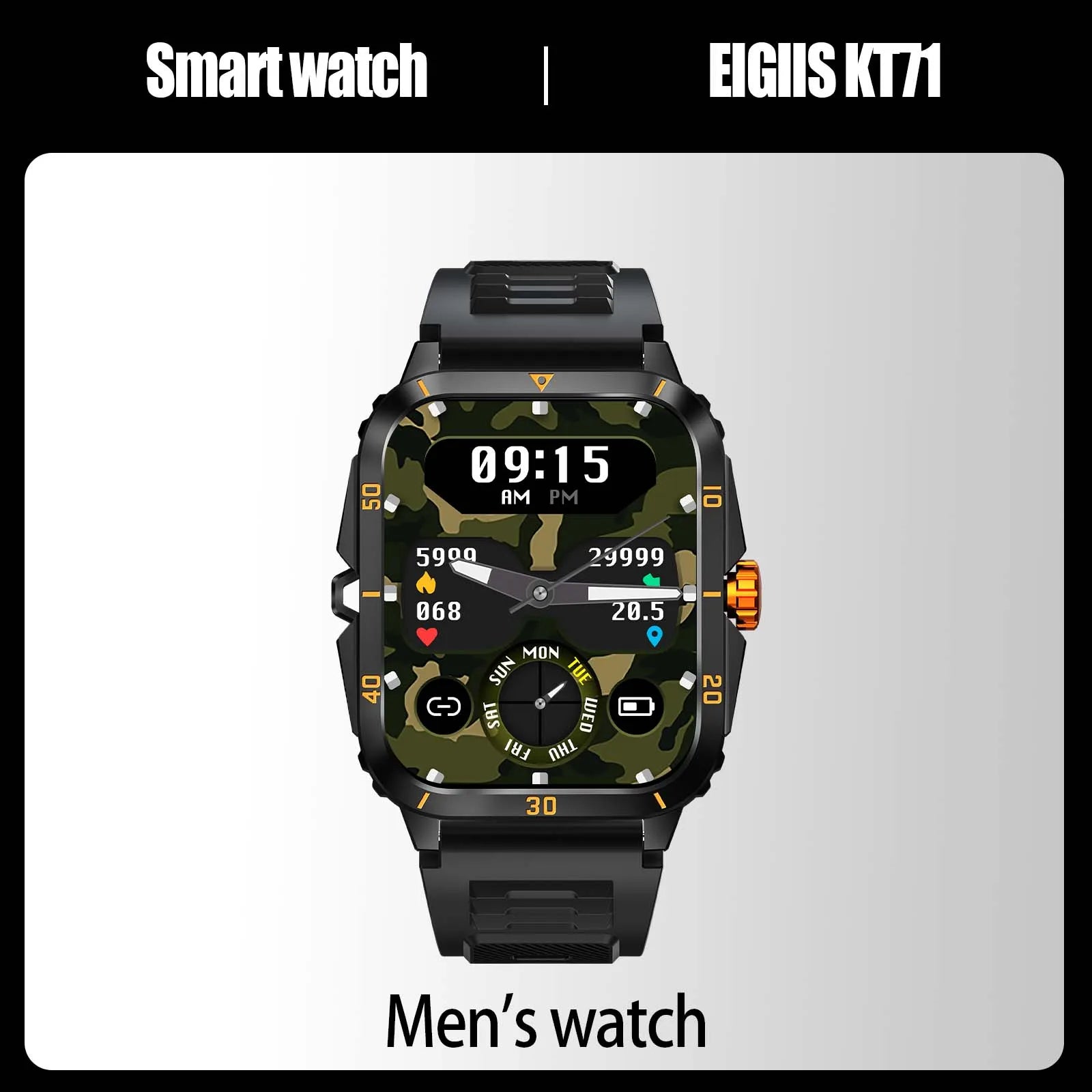 EIGIIS KT71 Men’s Smart Watch