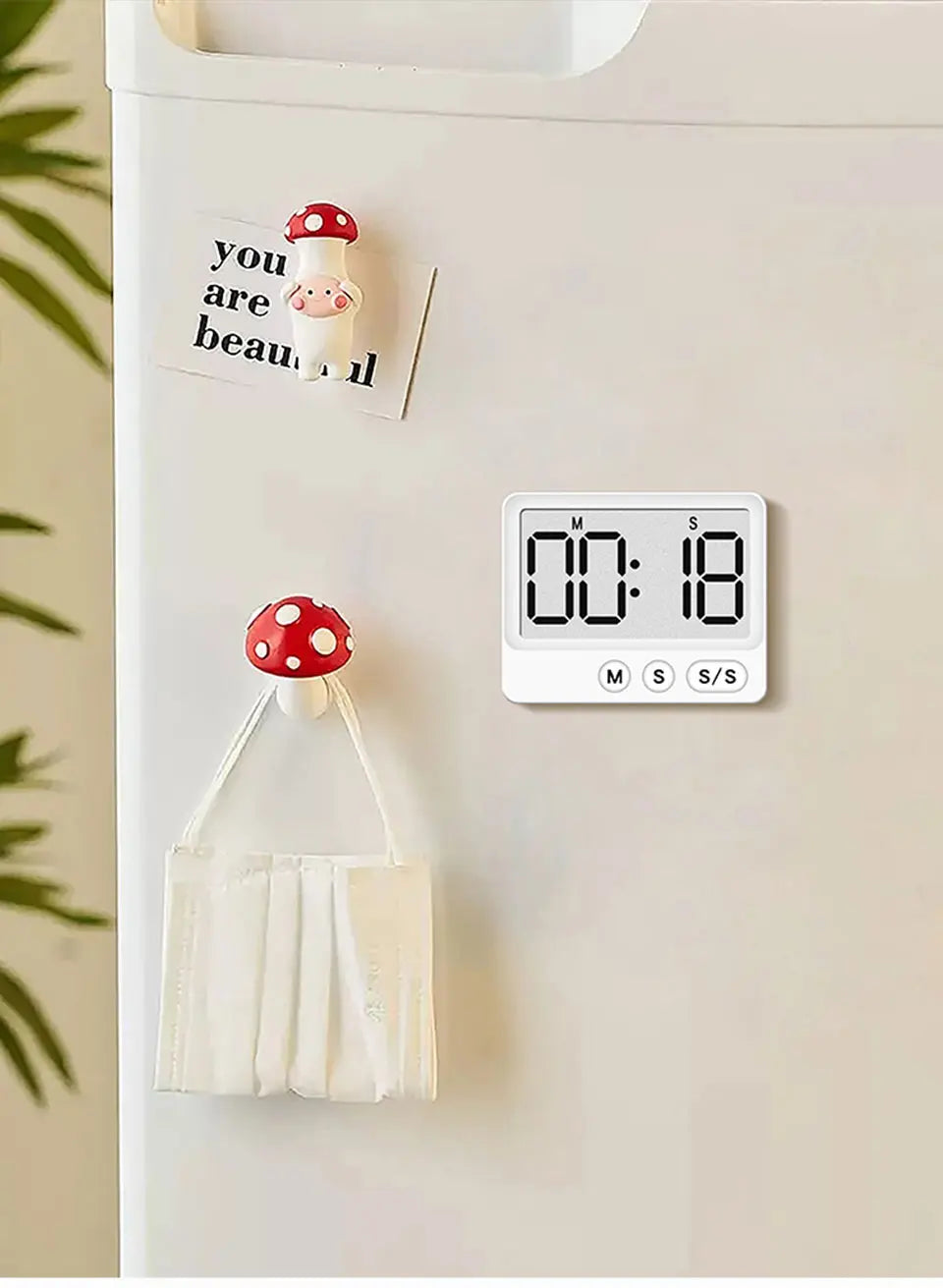 Digital Magnetic Countdown Timer – LCD Large Screen, Mute, Kids & Kitchen Use