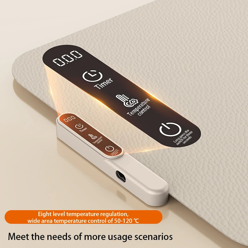 HOMEFISH Silicone Warming Board – Foldable, Waterproof & Oil-Resistant