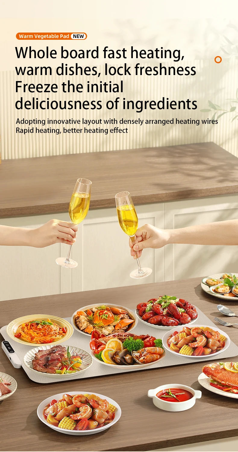 HOMEFISH Silicone Warming Board – Foldable, Waterproof & Oil-Resistant