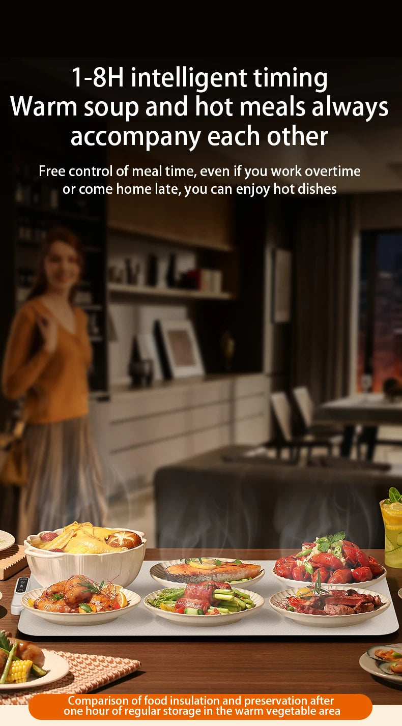 HOMEFISH Silicone Warming Board – Foldable, Waterproof & Oil-Resistant