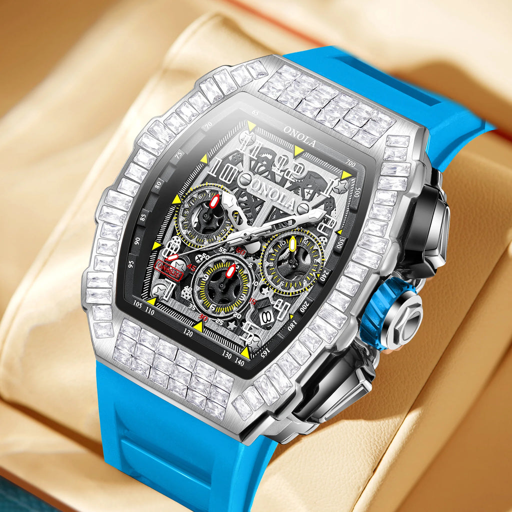 ONOLA Herre Automatisk Ur – Militær Sport