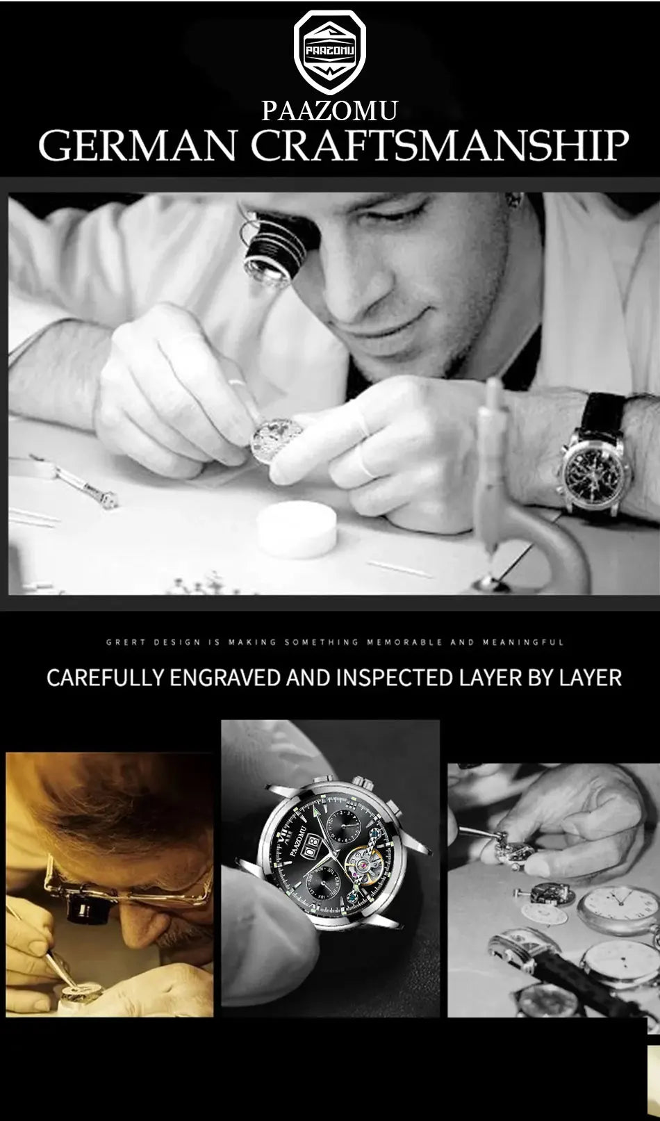 Luxury PENGAGAR Men’s Watch