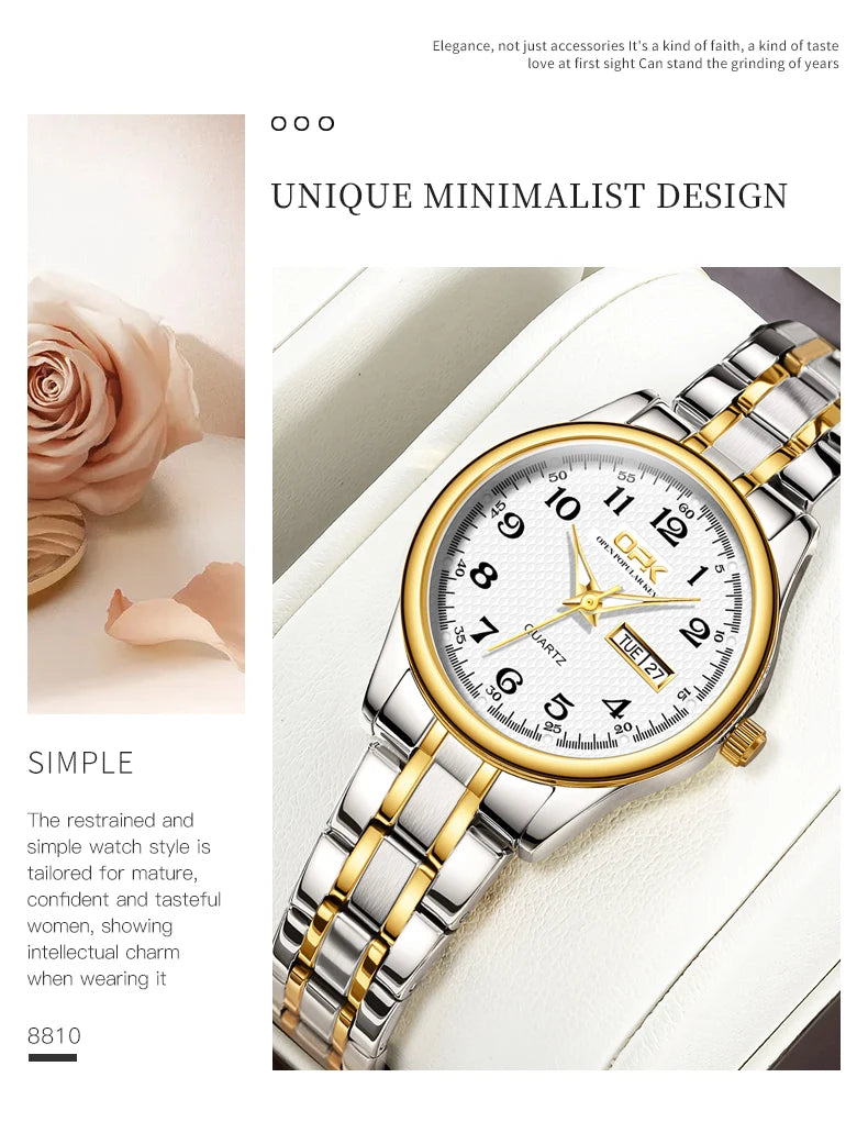 Luxury OPK 8110 Quartz Ladies Watch