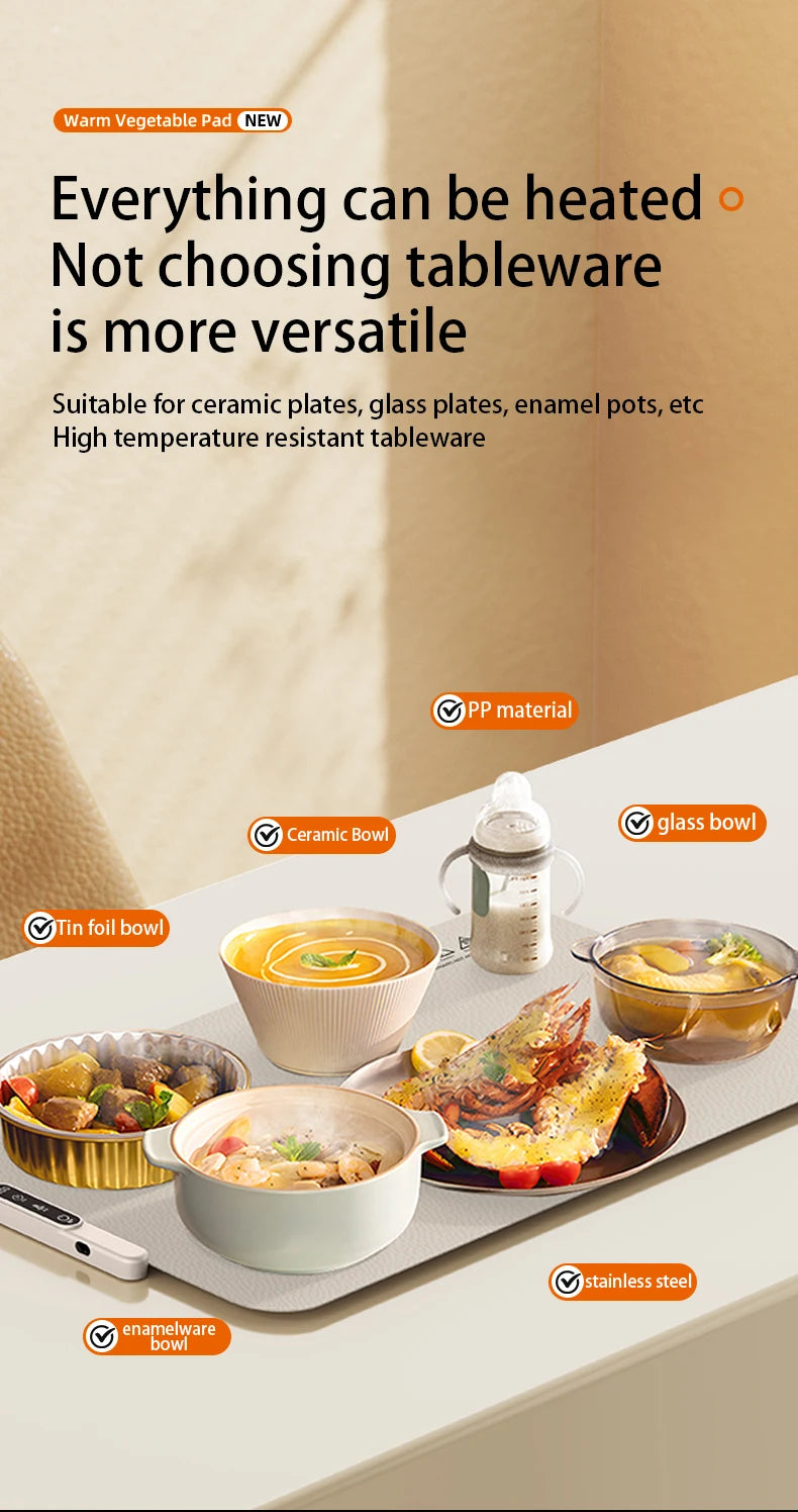 HOMEFISH Silicone Warming Board – Foldable, Waterproof & Oil-Resistant