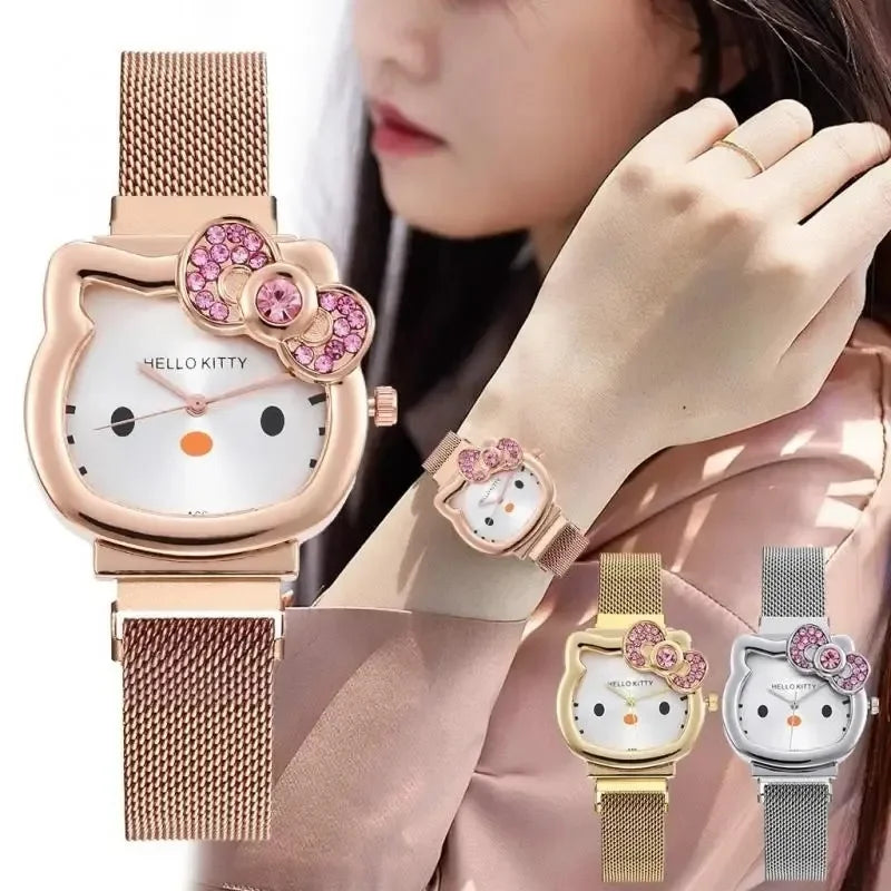 Hello Kitty Bow Quartz Watch – Girls