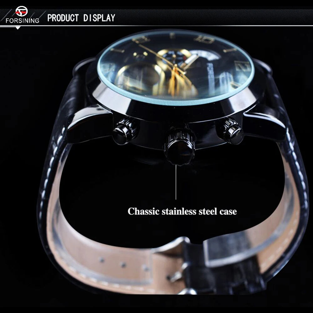 Black & Gold Men’s Automatic Watch