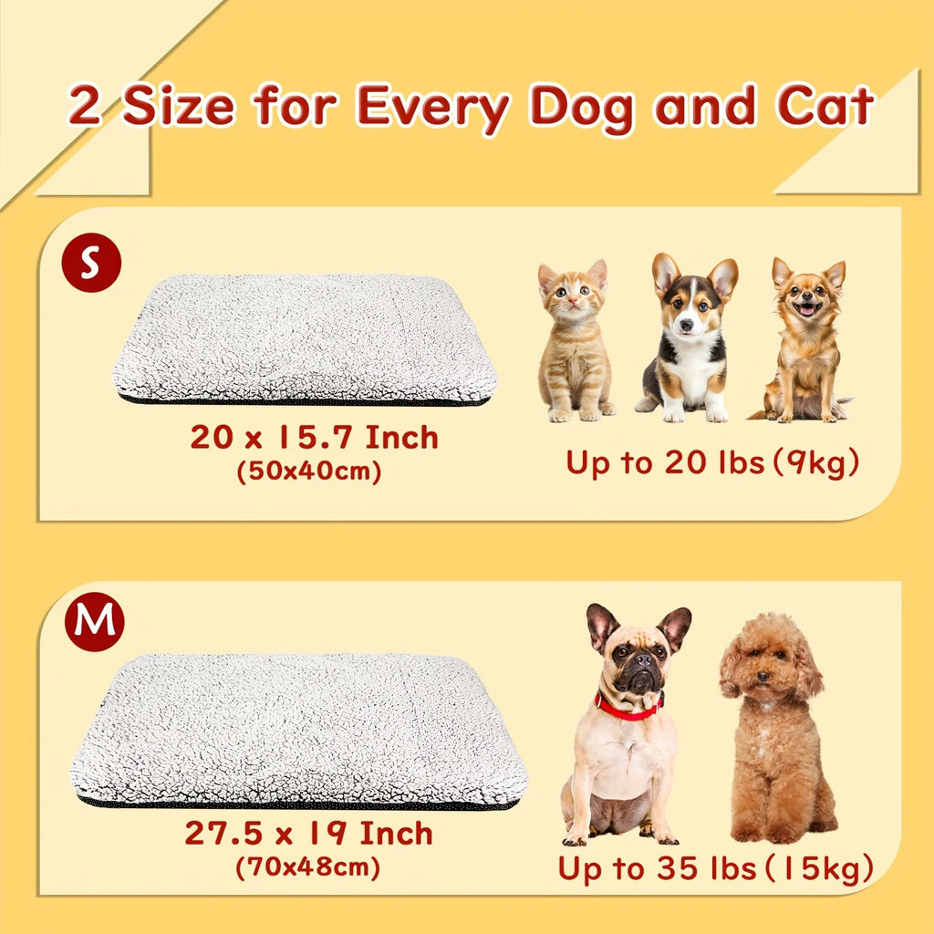 Self-Heating Pet Pad – Washable Thermal Mat for Cats & Dogs
