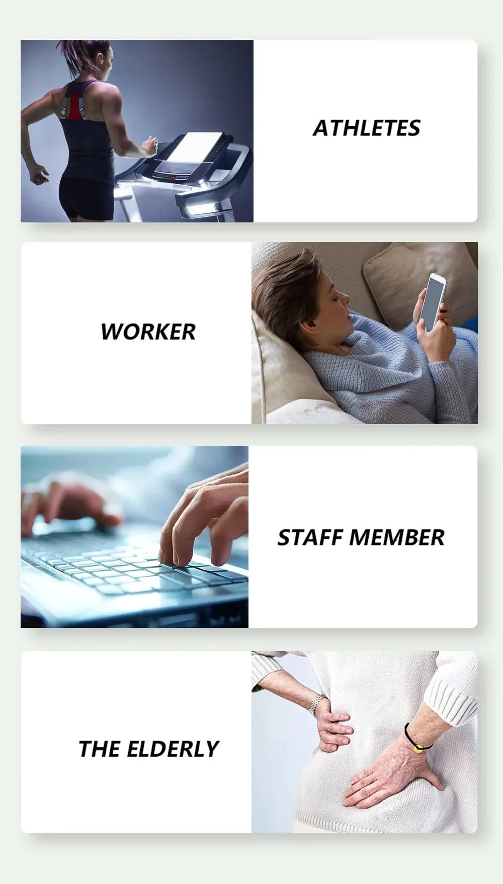 Portable Electric Massage Gun – LED Touch, 4 Interchangeable Heads