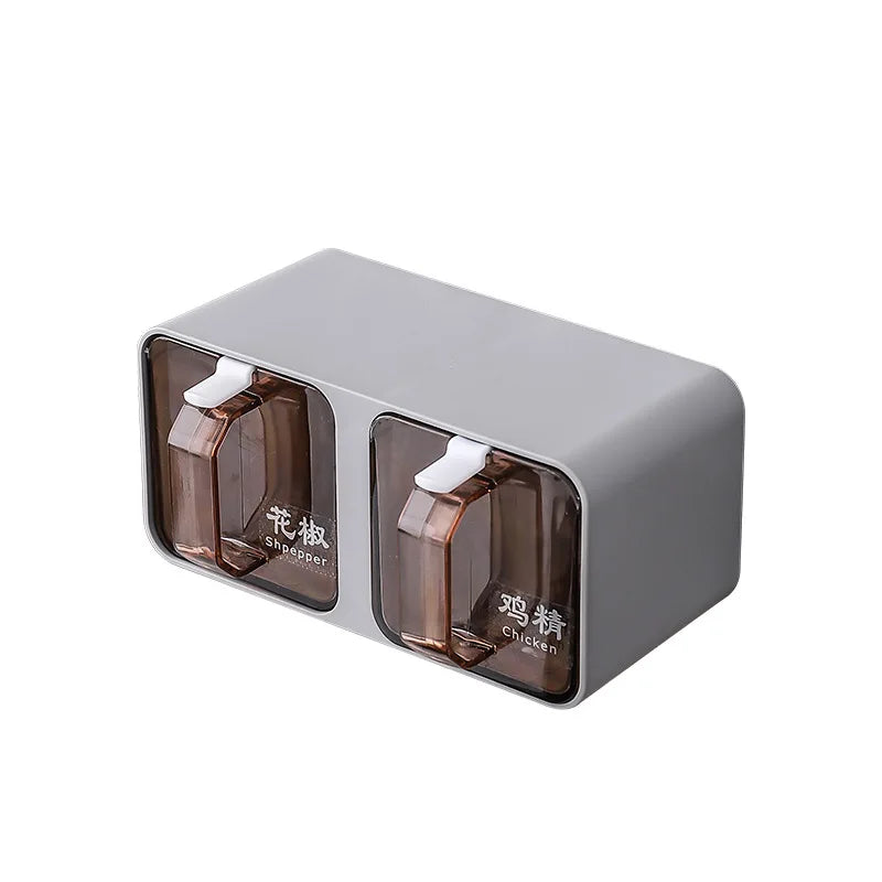 Wall-mounted Spice & Seasoning Organizer with Spoons