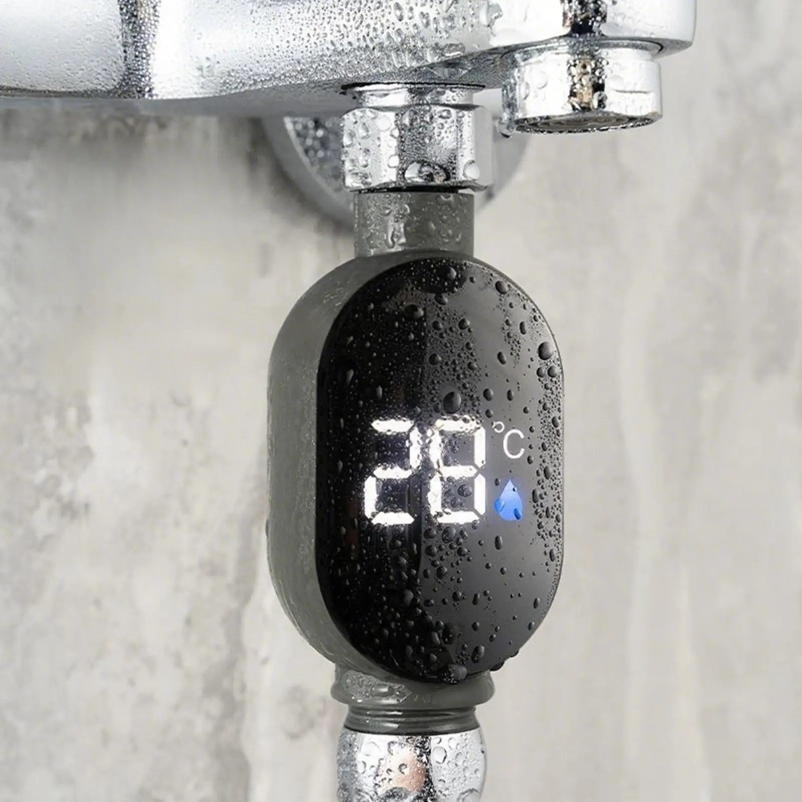 LED Digital Shower Temperature Gauge – Waterproof & Safe