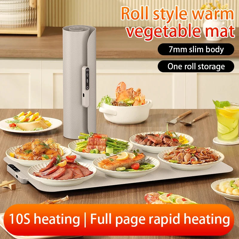 HOMEFISH Silicone Warming Board – Foldable, Waterproof & Oil-Resistant