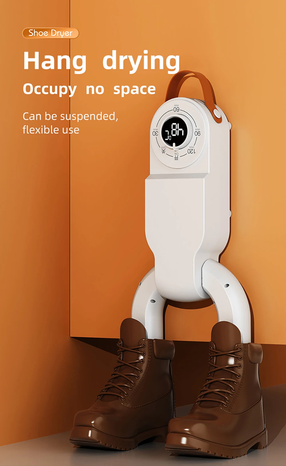 Portable Foldable Electric Shoe & Boot Dryer – 220V for Sneakers & Slippers