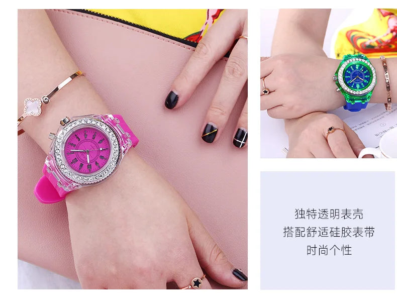 LED Silicone Watch – Unisex & Kids
