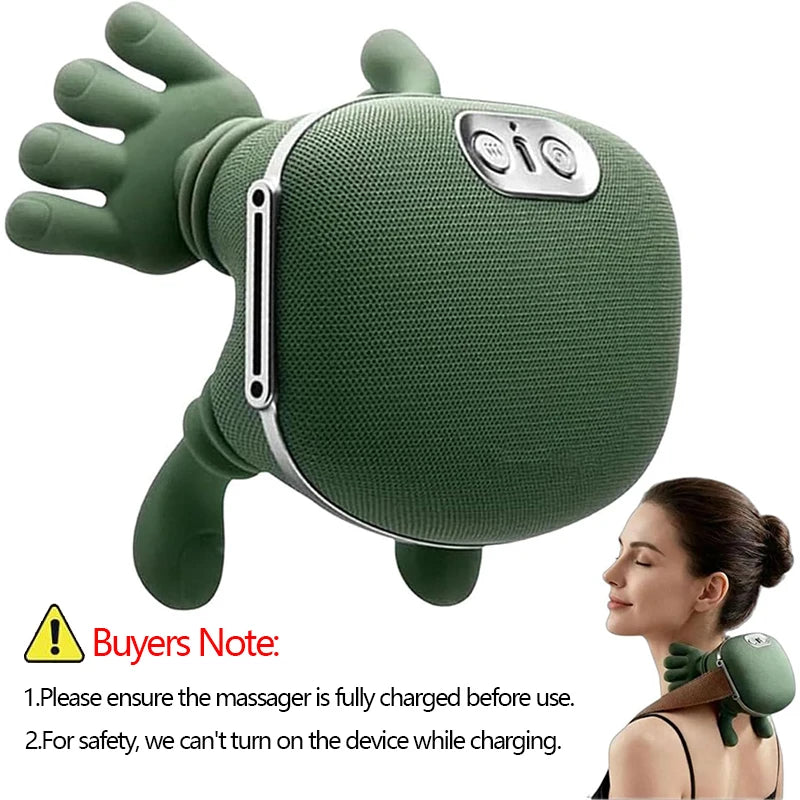 “2025 Bionic N7 Neck & Shoulder Massager – 3 Modes, Full Body Kneading Pillow