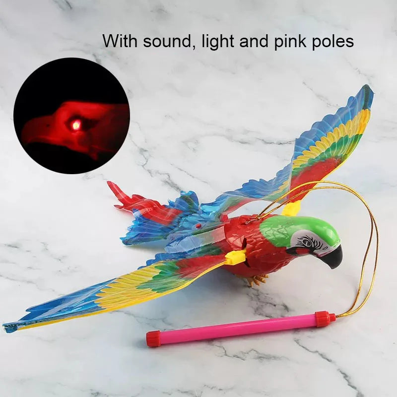 Interactive Flying Bird Cat Toy – Electric Teaser with Rope & Scratch Stick