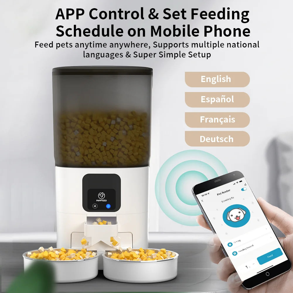 7L Dual Automatic Pet Feeder with Camera and WiFi