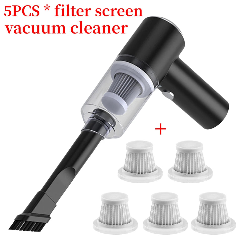 6000Pa Cordless Handheld Vacuum Cleaner 120W High Power Vacuum Cleaner Fully Automatic Power Cleaning Appliance for Home and Car