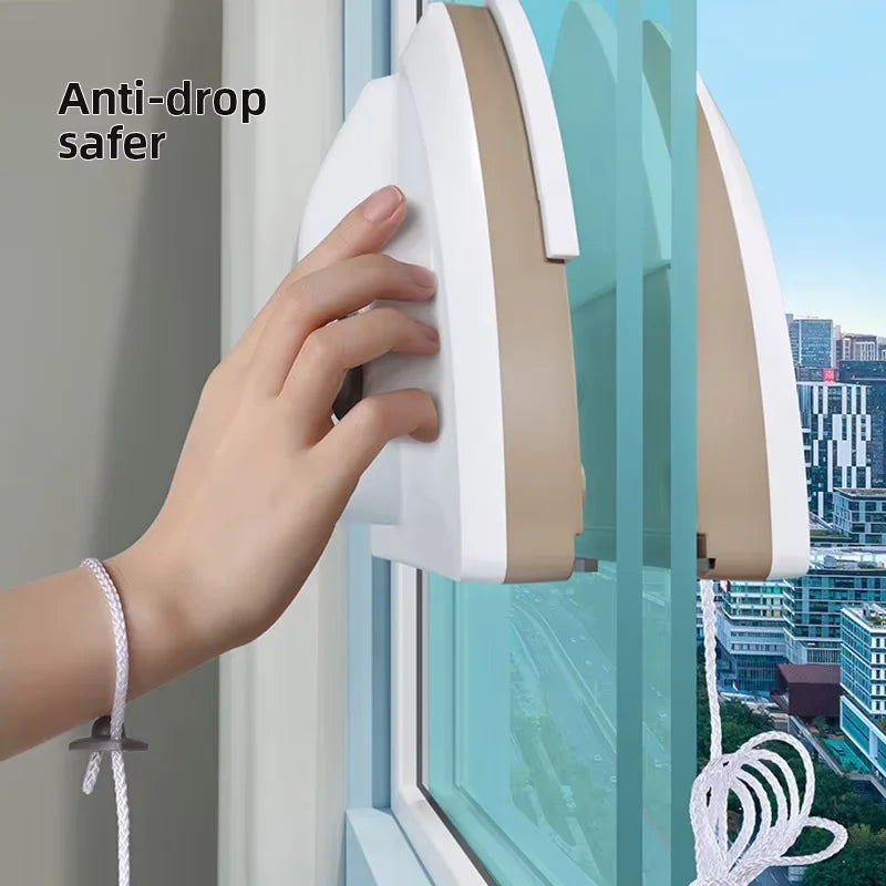 Magnetic Double-Layer Glass Window Cleaner – Home Use