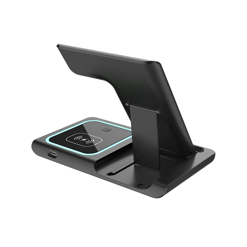 Foldable 3‑in‑1 Wireless Charger – Fast Charging Station for Apple Devices
