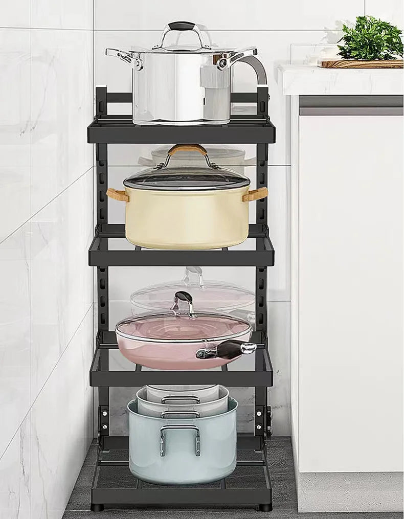 Kitchen Sink & Stove Multi-Layer Adjustable Storage Rack