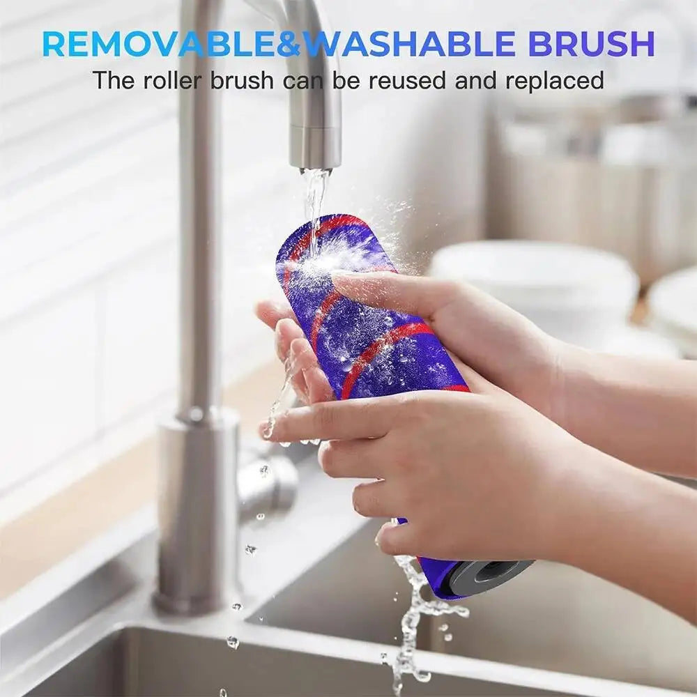 Soft Roller Brush for Dyson V7/V8/V10/V11/V15 – Direct Drive + 4 LED Lights