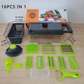16pcs Vegetable Chopper Set – Onion & Food Slicer Dicer