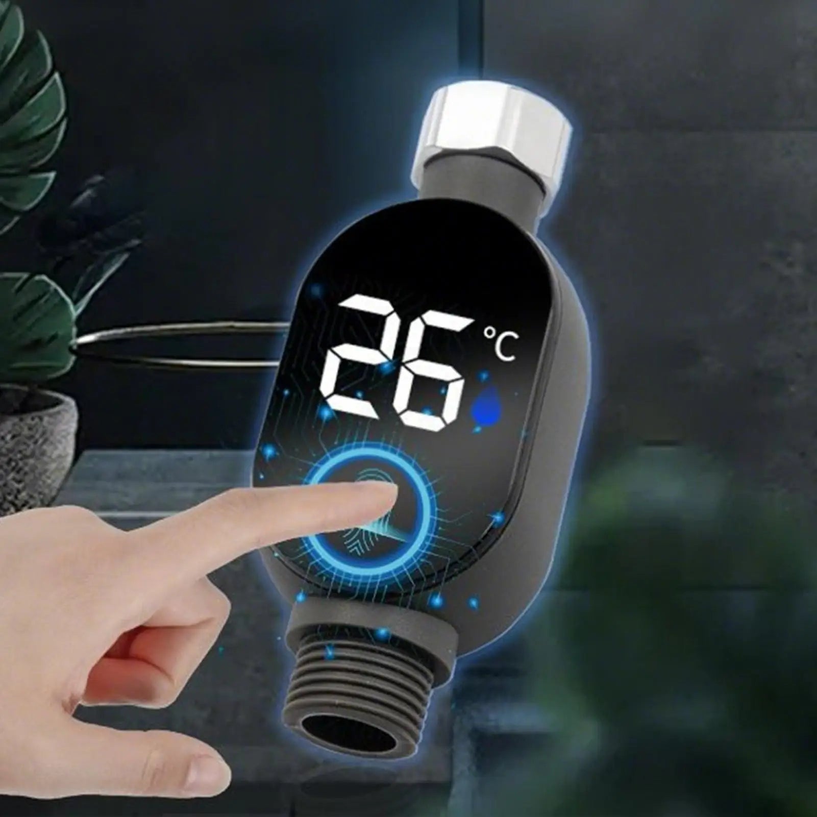LED Digital Shower Temperature Gauge – Waterproof & Safe