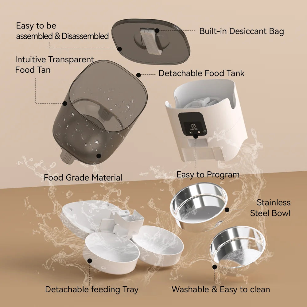 7L Dual Automatic Pet Feeder with Camera and WiFi