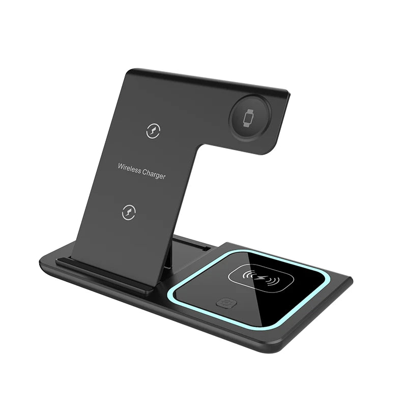 Foldable 3‑in‑1 Wireless Charger – Fast Charging Station for Apple Devices