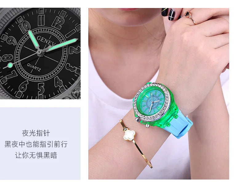 LED Silicone Watch – Unisex & Kids