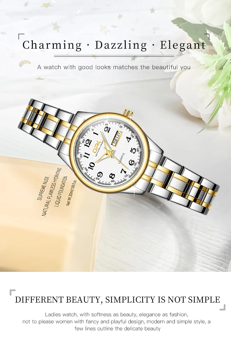 Luxury OPK 8110 Quartz Ladies Watch