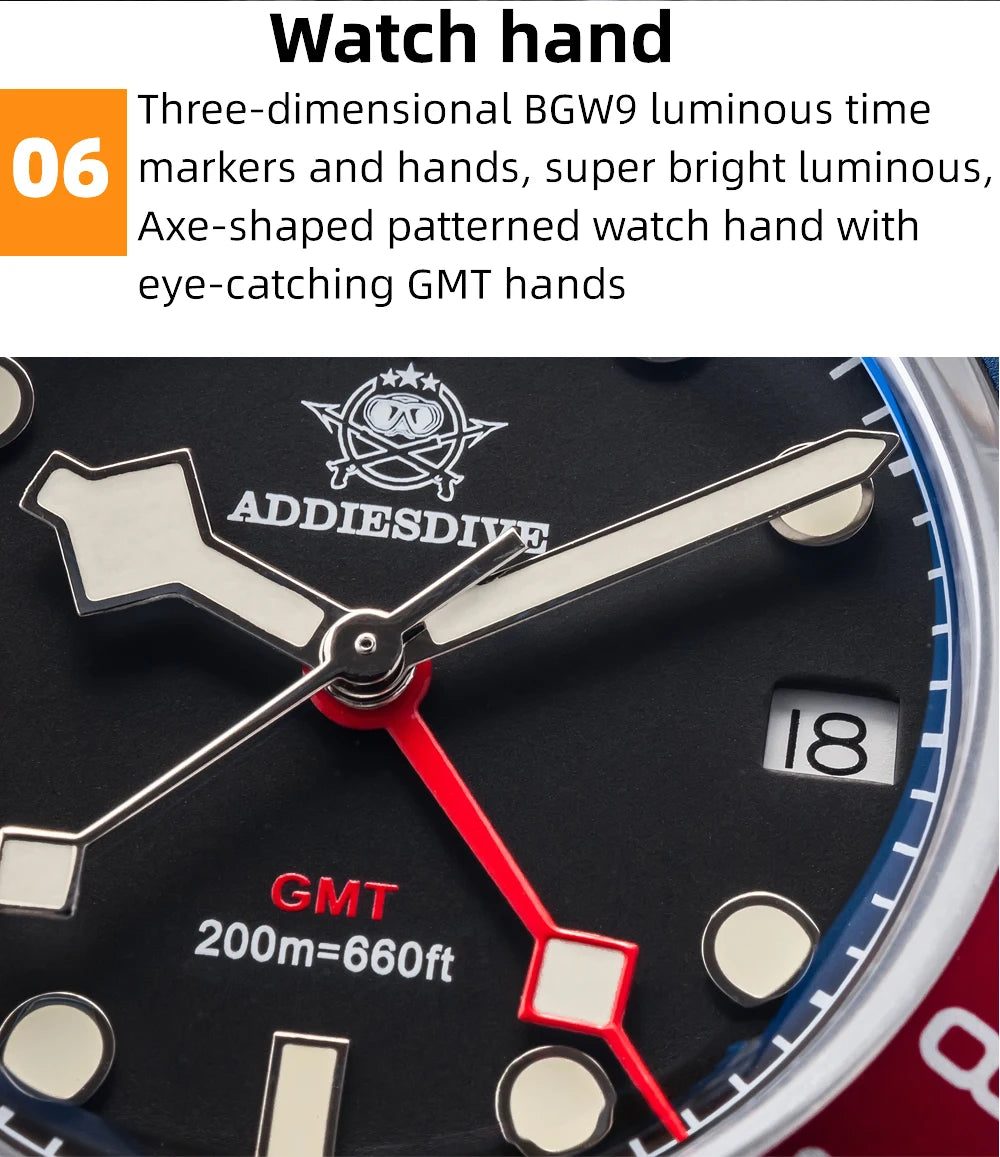 ADDIESDIVE GMT Diver Watch