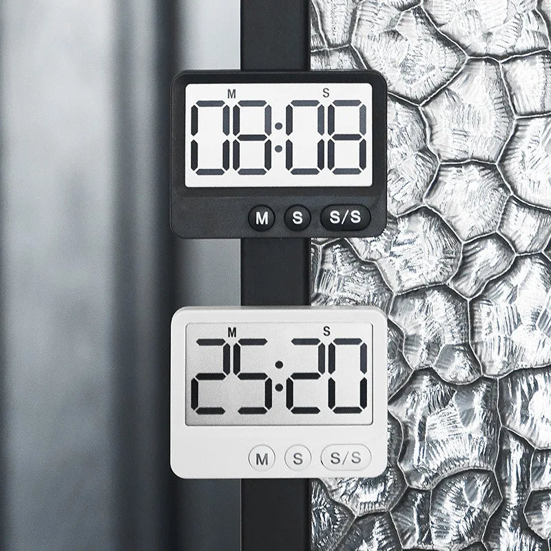 Digital Magnetic Countdown Timer – LCD Large Screen, Mute, Kids & Kitchen Use