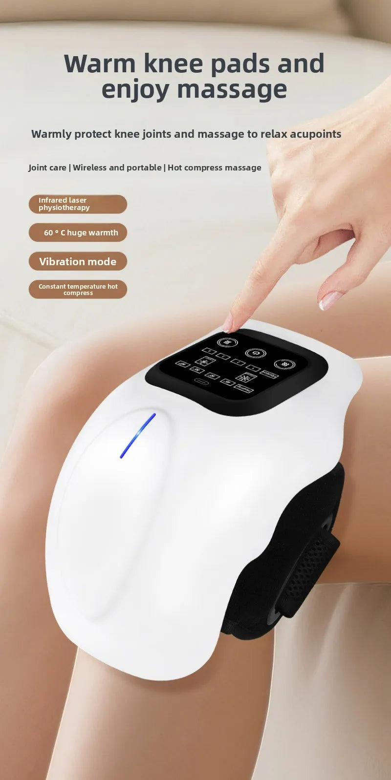 Portable Knee, Elbow & Shoulder Massager – Joint & Muscle Relaxation