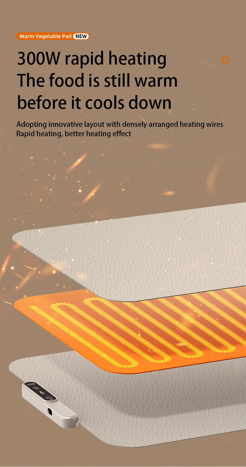 HOMEFISH Silicone Warming Board – Foldable, Waterproof & Oil-Resistant