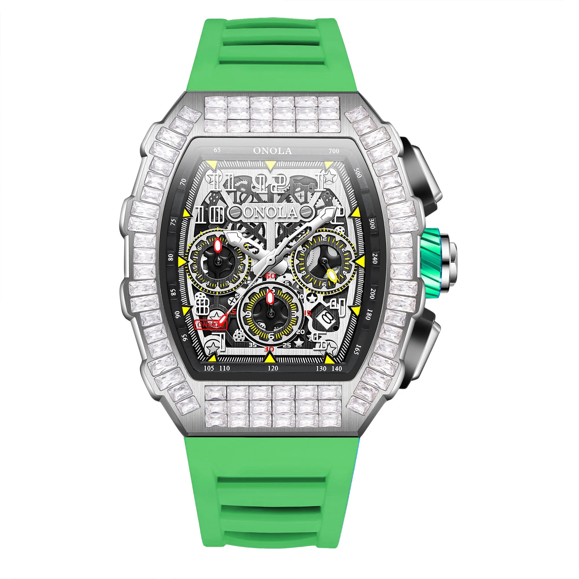 ONOLA Herre Automatisk Ur – Militær Sport
