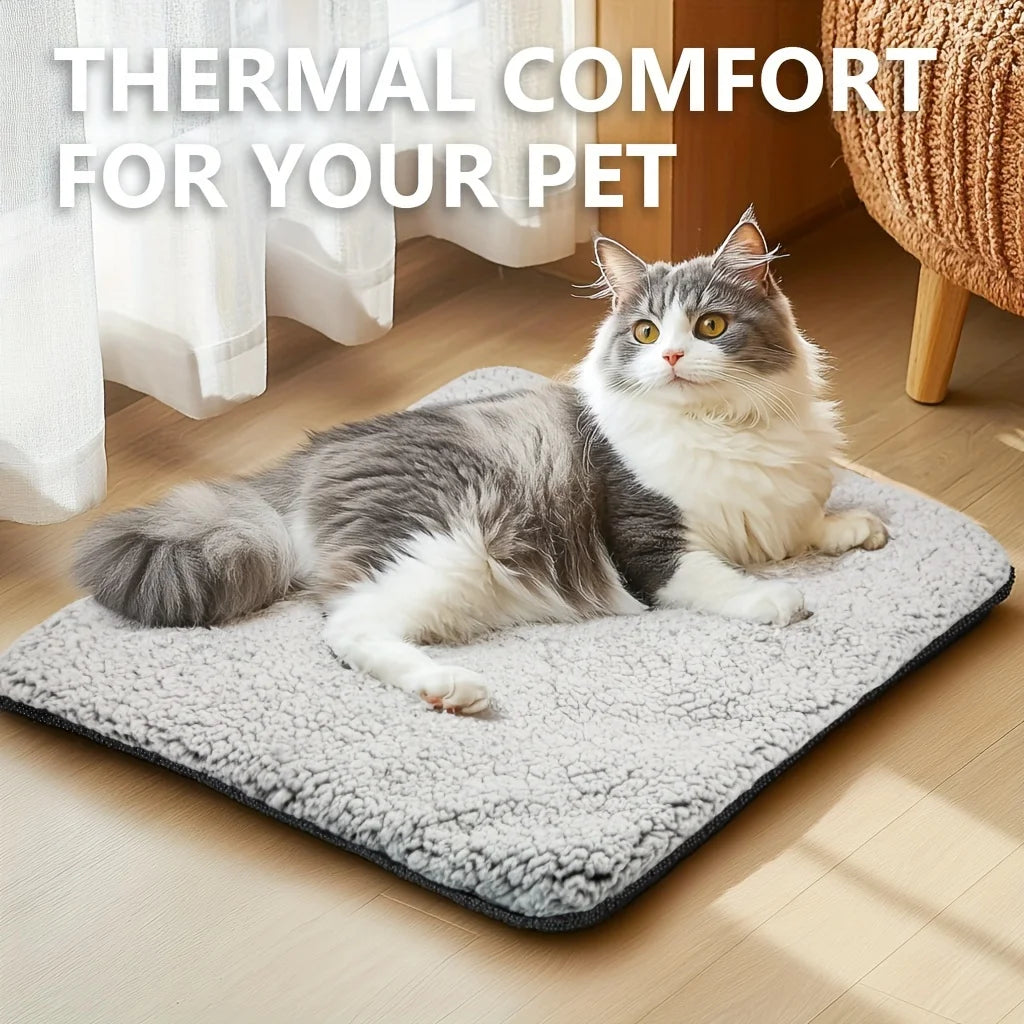 Self-Heating Pet Pad – Washable Thermal Mat for Cats & Dogs